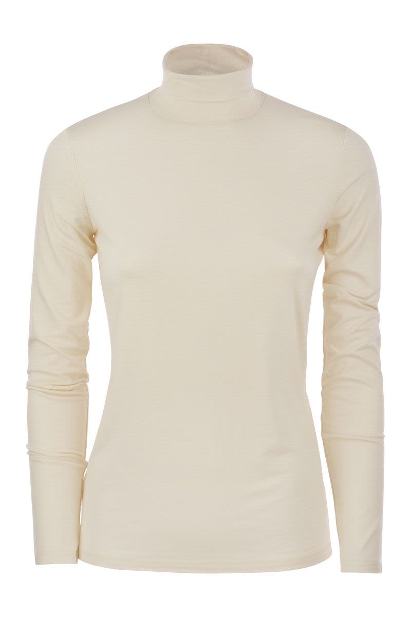 MULTIF - Stretch viscose turtleneck sweater - VOGUERINI