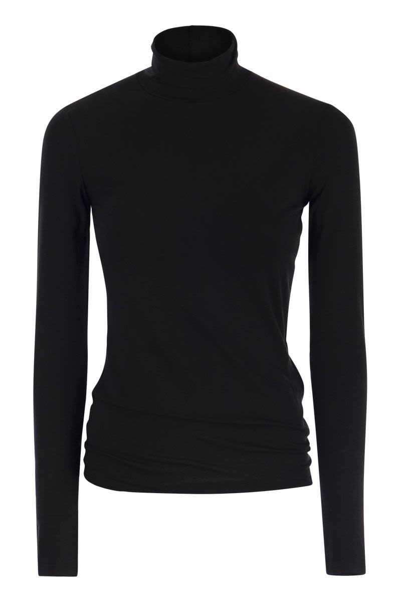 MULTIF - Stretch viscose turtleneck sweater - VOGUERINI