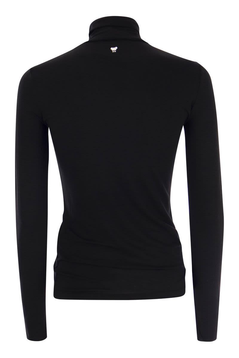 MULTIF - Stretch viscose turtleneck sweater - VOGUERINI