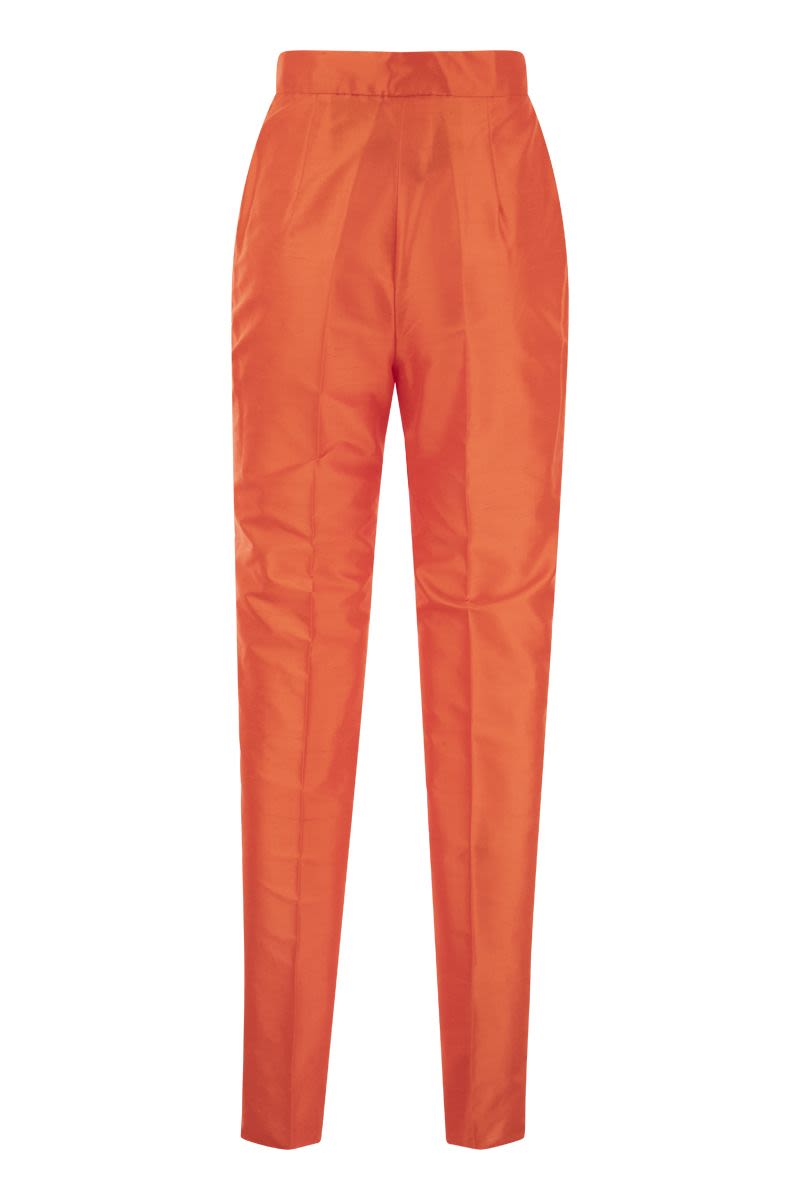 CALADIO - Silk Taffeta Trousers - VOGUERINI