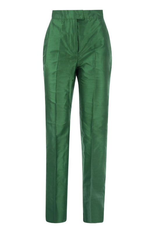 CALADIO - Silk Taffeta Trousers - VOGUERINI