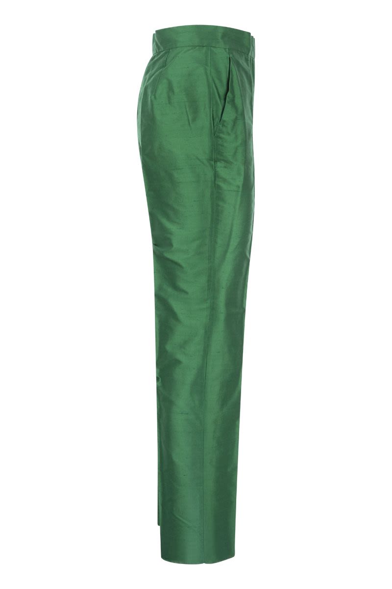 CALADIO - Silk Taffeta Trousers - VOGUERINI