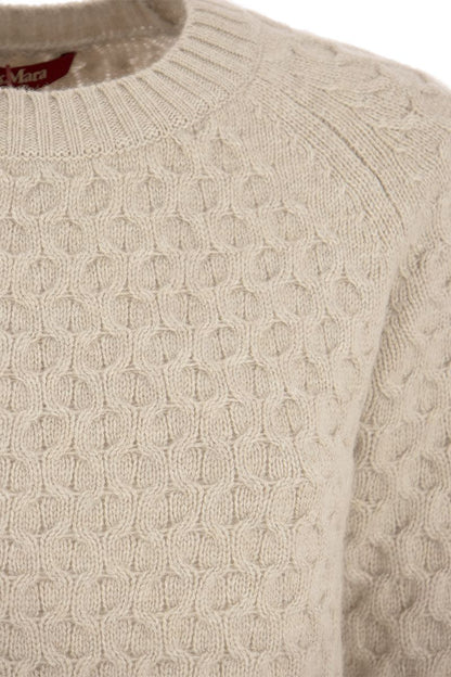 CLAVA - Crew-neck sweater in wool and cashmere yarn - VOGUERINI