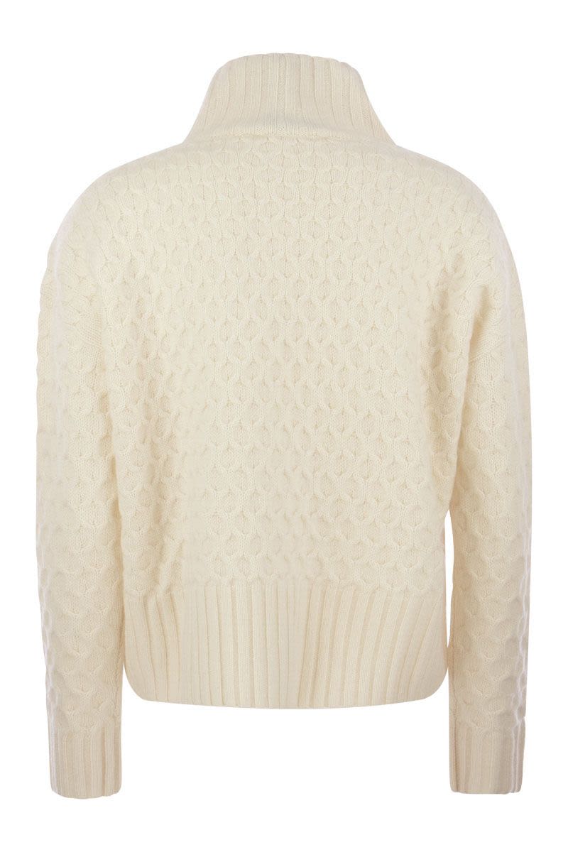 VALDESE - Wool and cashmere turtleneck sweater - VOGUERINI