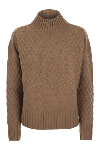 VALDESE - Wool and cashmere turtleneck sweater - VOGUERINI