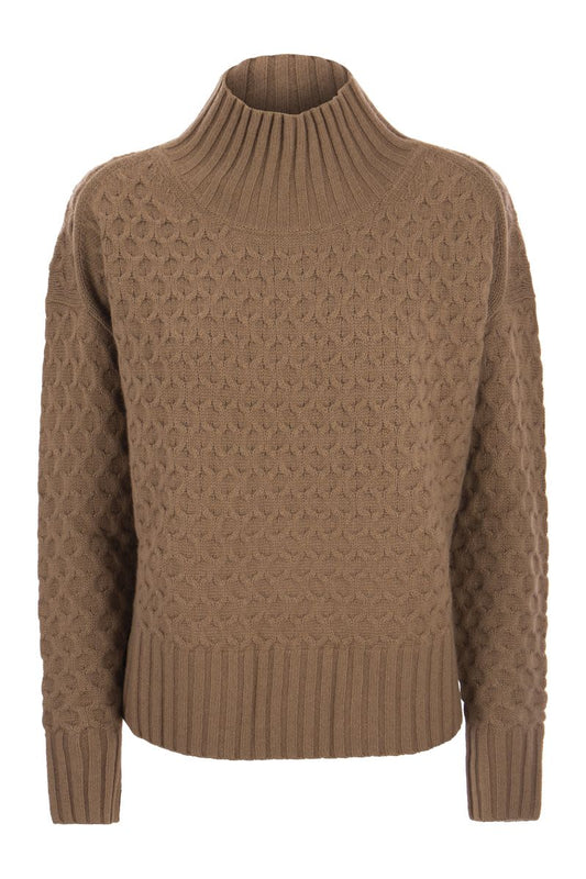 VALDESE - Wool and cashmere turtleneck sweater - VOGUERINI