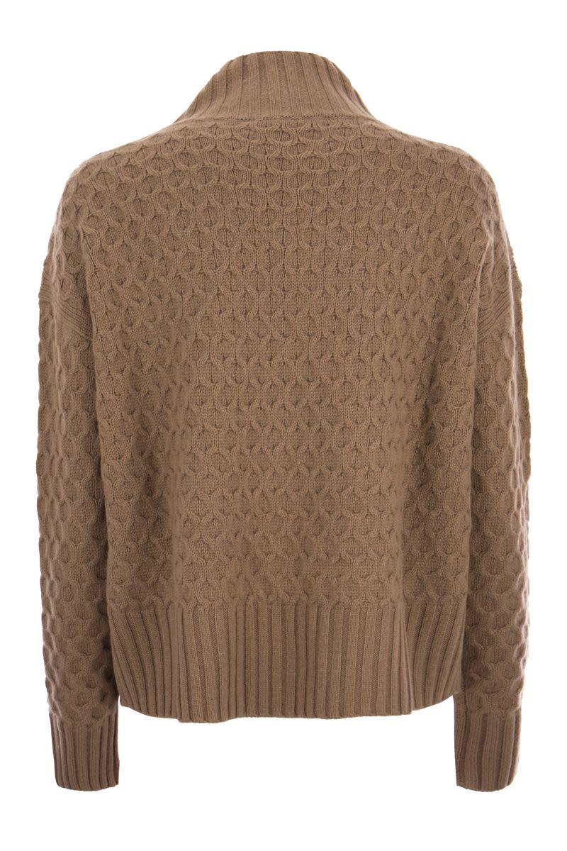 VALDESE - Wool and cashmere turtleneck sweater - VOGUERINI