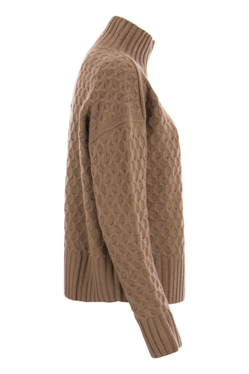 VALDESE - Wool and cashmere turtleneck sweater - VOGUERINI