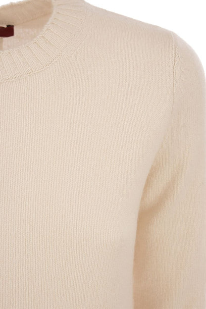 GIOTTO - Crew-neck jumper in cashmere yarn - VOGUERINI