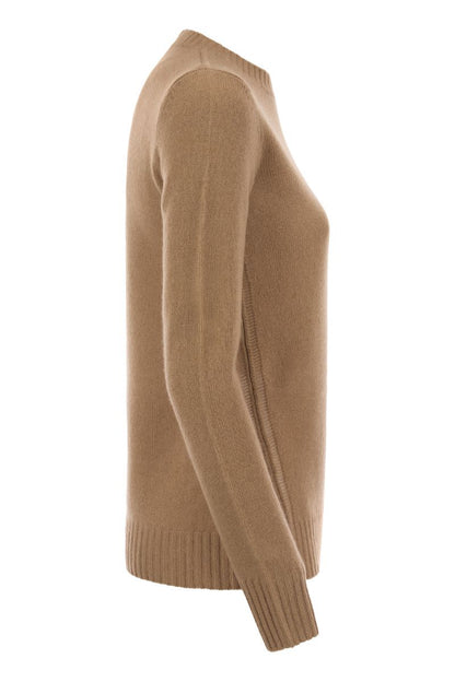 GIOTTO - Crew-neck jumper in cashmere yarn - VOGUERINI