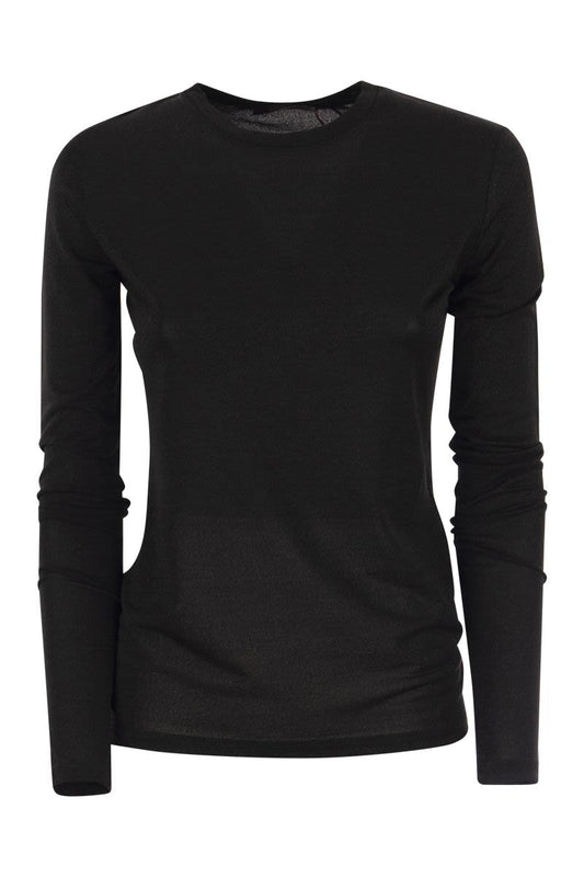 GHIANDA - Long-sleeved T-shirt in viscose blend - VOGUERINI