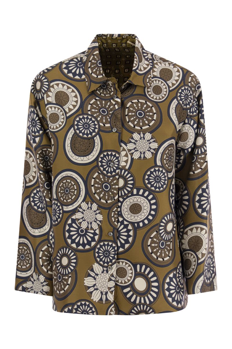 TIMESHIRT - Reversible patterned silk shirt - VOGUERINI