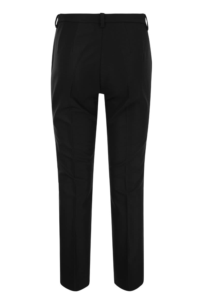 FATINA - Cotton and viscose trousers - VOGUERINI