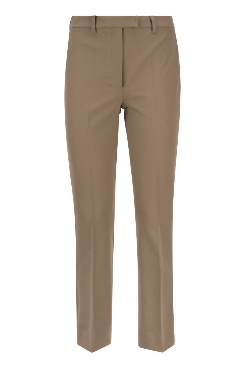 FATINA - Cotton and viscose trousers - VOGUERINI