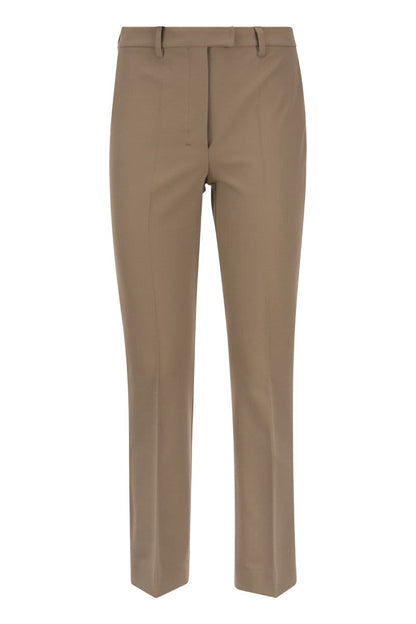 FATINA - Cotton and viscose trousers - VOGUERINI