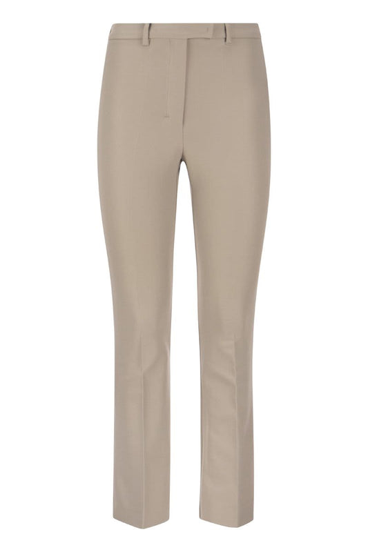 FATINA - Cotton and viscose trousers - VOGUERINI