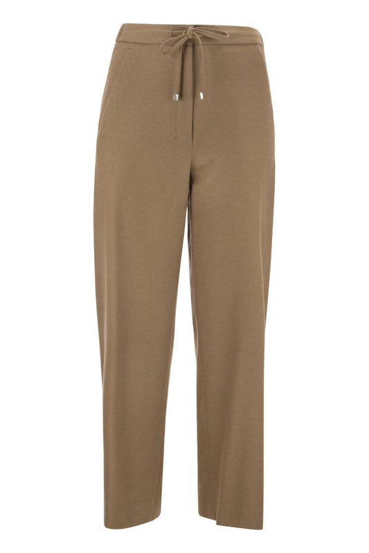 FLORIA - Soft trousers with drawstring - VOGUERINI