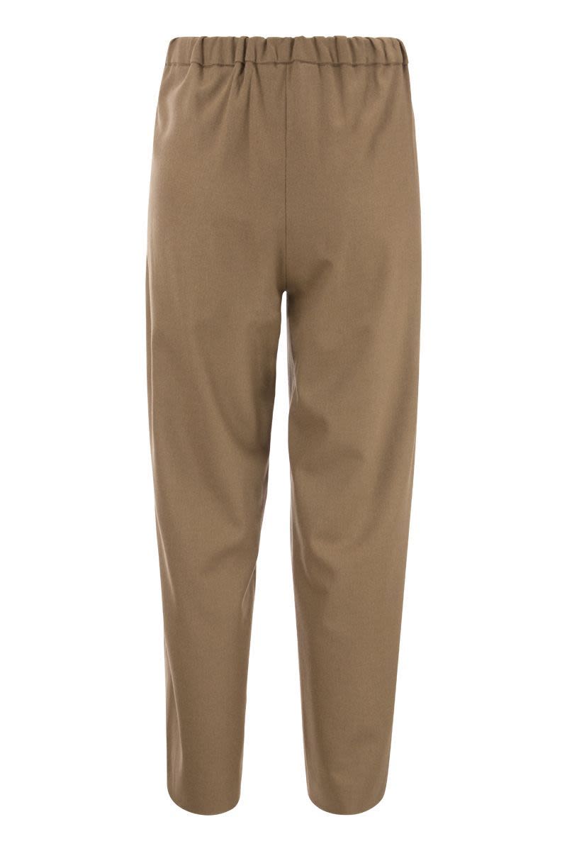 FLORIA - Soft trousers with drawstring - VOGUERINI