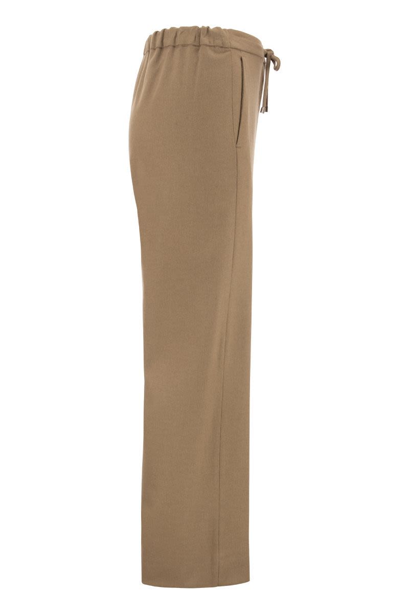 FLORIA - Soft trousers with drawstring - VOGUERINI