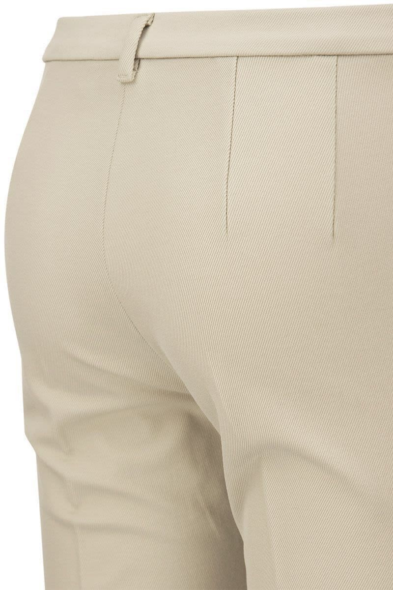 UMANITA - Stretch cotton blend Trousers - VOGUERINI