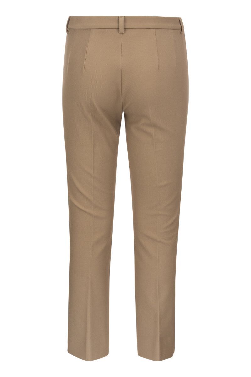 UMANITA - Stretch cotton blend Trousers - VOGUERINI