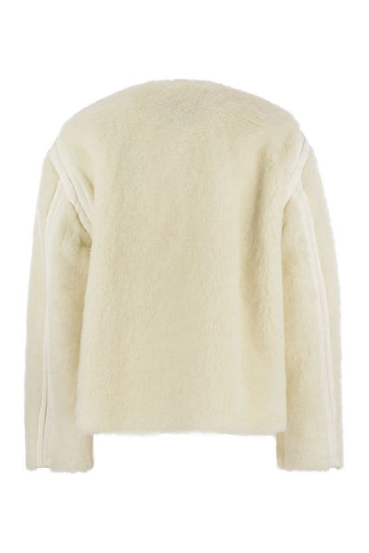 PANNO - Teddy fabric crew-neck jacket - VOGUERINI