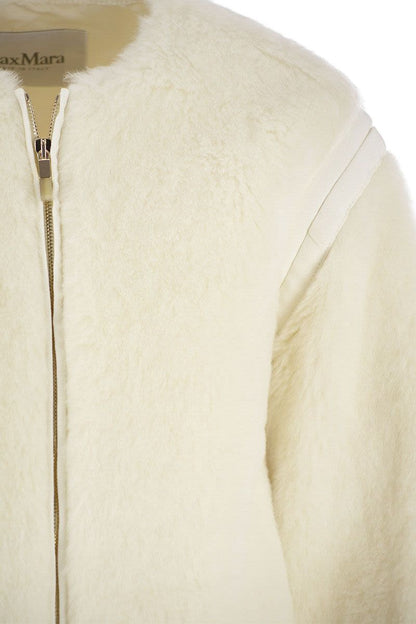 PANNO - Teddy fabric crew-neck jacket - VOGUERINI