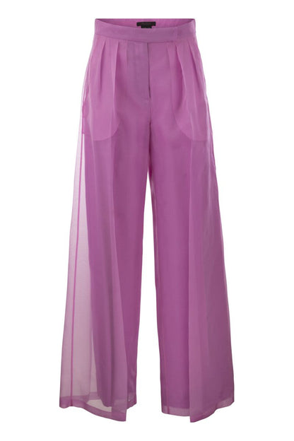 CALIBRI - Silk wide trousers - VOGUERINI