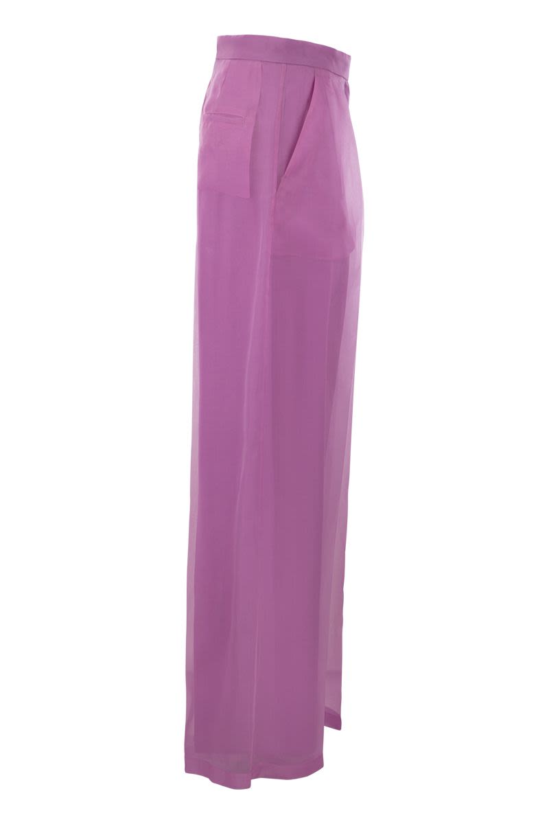 CALIBRI - Silk wide trousers - VOGUERINI