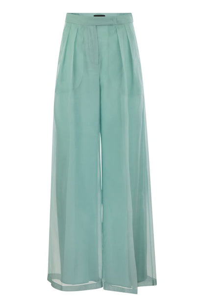 CALIBRI - Silk wide trousers