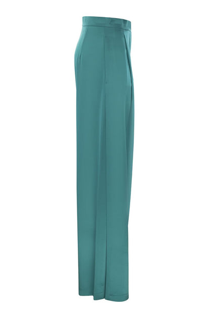 FIESTA - Silk flare trousers - VOGUERINI