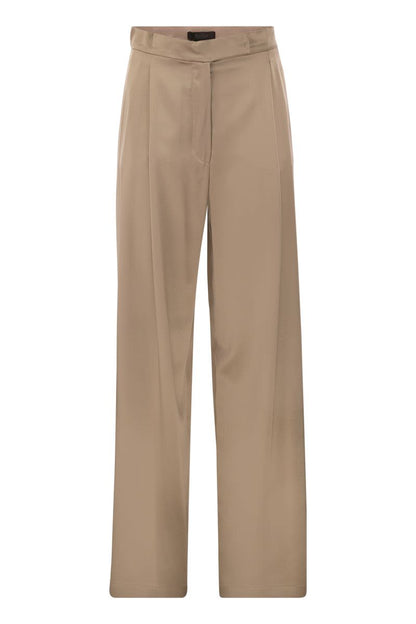 FIESTA - Silk flare trousers - VOGUERINI