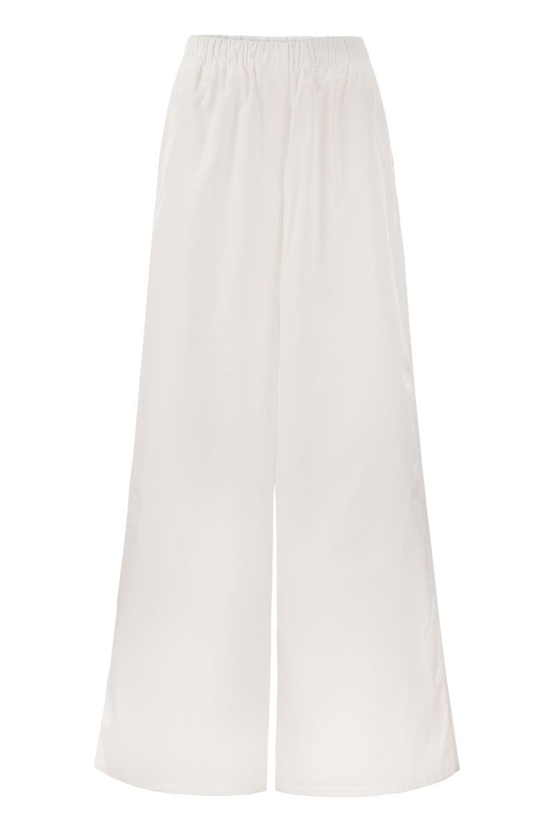 NAVIGLI - Poplin wide leg trousers - VOGUERINI