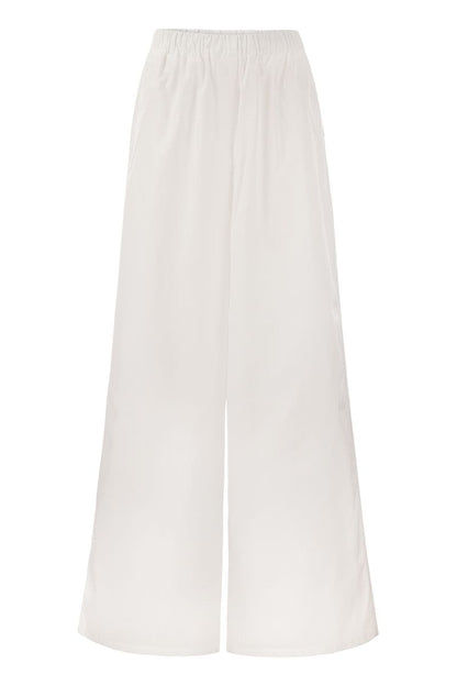 NAVIGLI - Poplin wide leg trousers - VOGUERINI