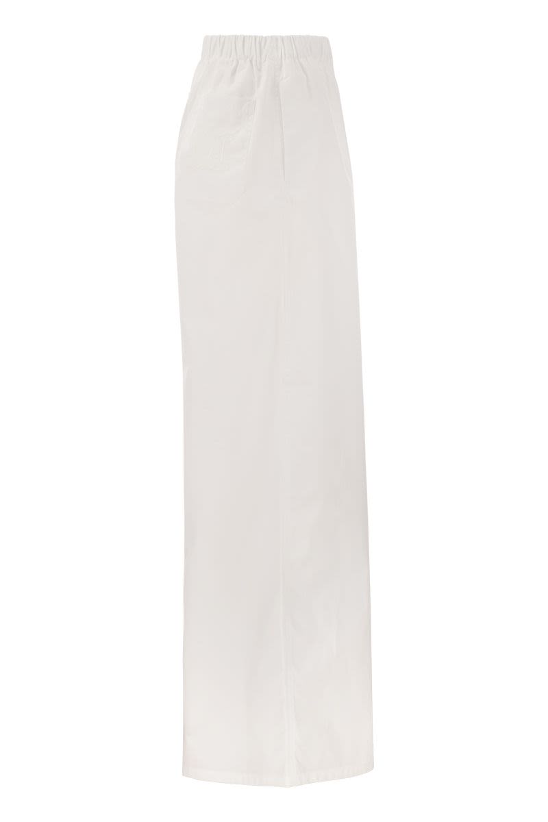 NAVIGLI - Poplin wide leg trousers - VOGUERINI