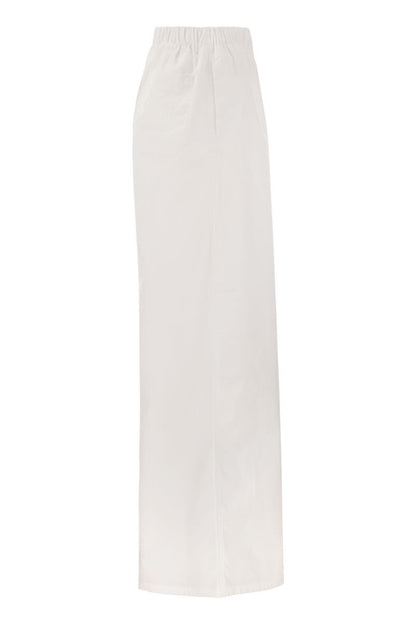 NAVIGLI - Poplin wide leg trousers - VOGUERINI