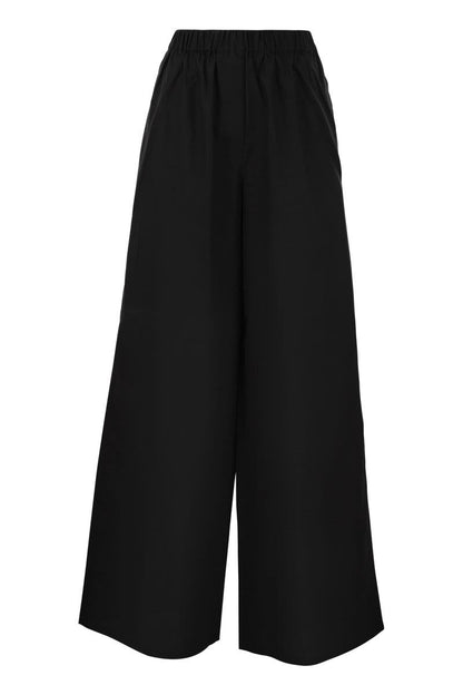 NAVIGLI - Poplin wide leg trousers - VOGUERINI