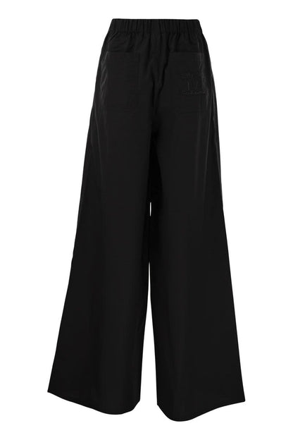 NAVIGLI - Poplin wide leg trousers - VOGUERINI