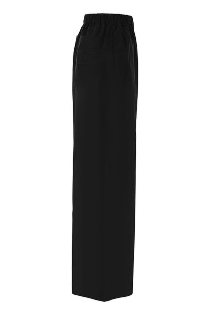 NAVIGLI - Poplin wide leg trousers - VOGUERINI