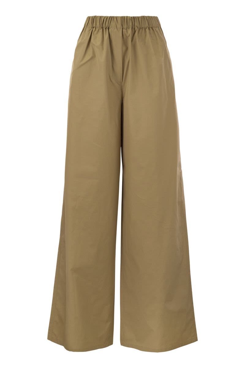 NAVIGLI - Poplin wide leg trousers - VOGUERINI