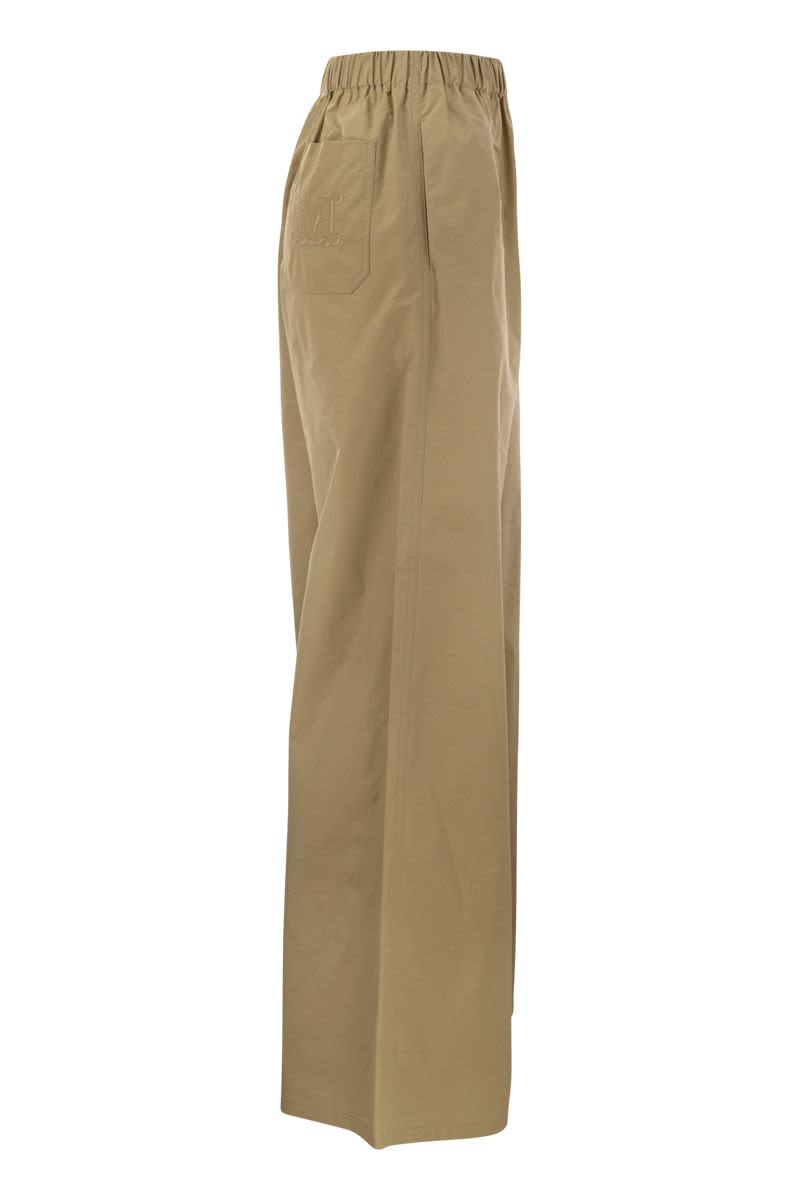 NAVIGLI - Poplin wide leg trousers - VOGUERINI