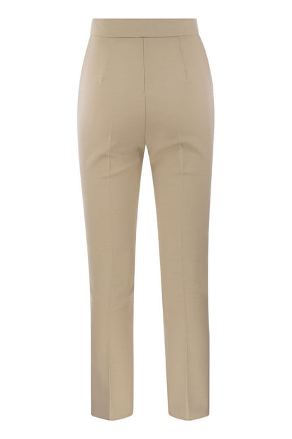 NEPETA - Ankle-length trousers in wool crepe - VOGUERINI