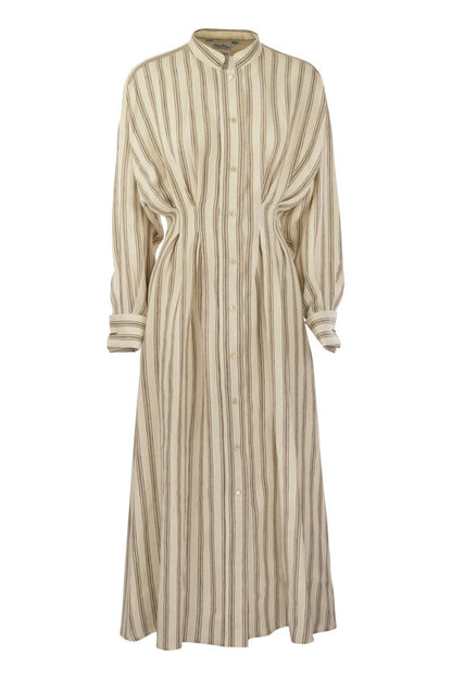 YOLE - Striped linen long dress