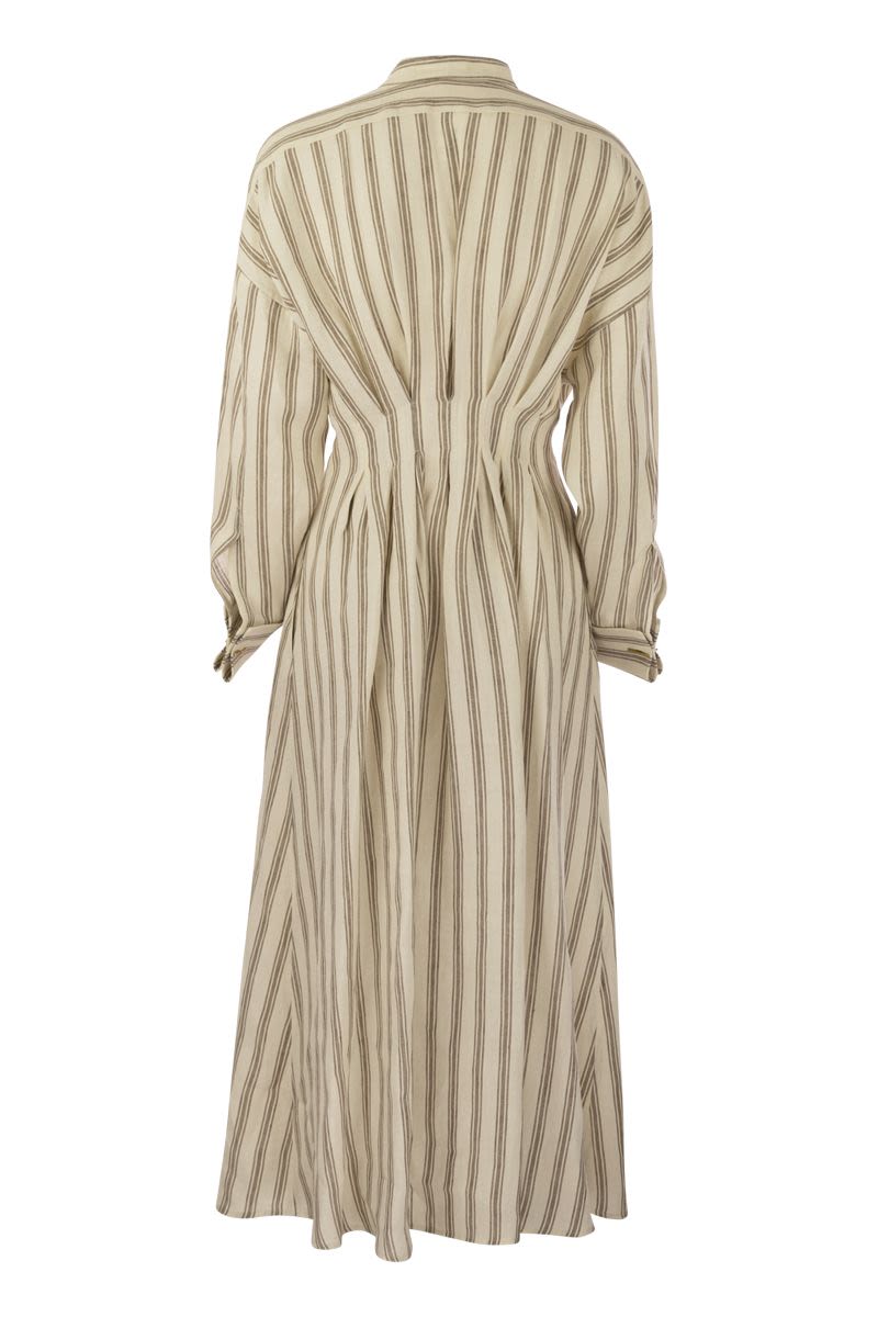 YOLE - Striped linen long dress