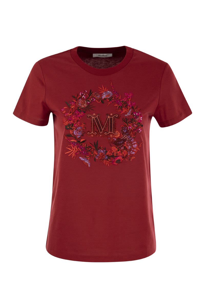 ELMO - Short-sleeved T-shirt with embroidery - VOGUERINI