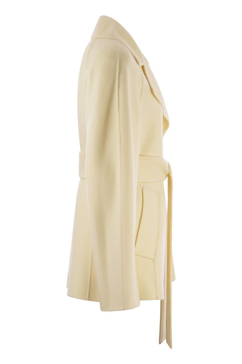 UMANO - Short cashmere blend dressing gown coat - VOGUERINI