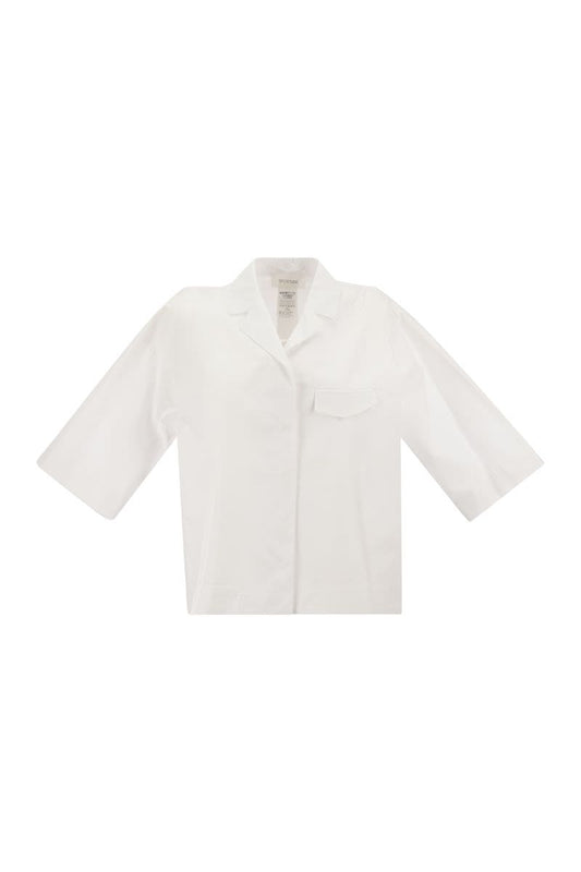 WORDS - Soft cotton poplin shirt - VOGUERINI