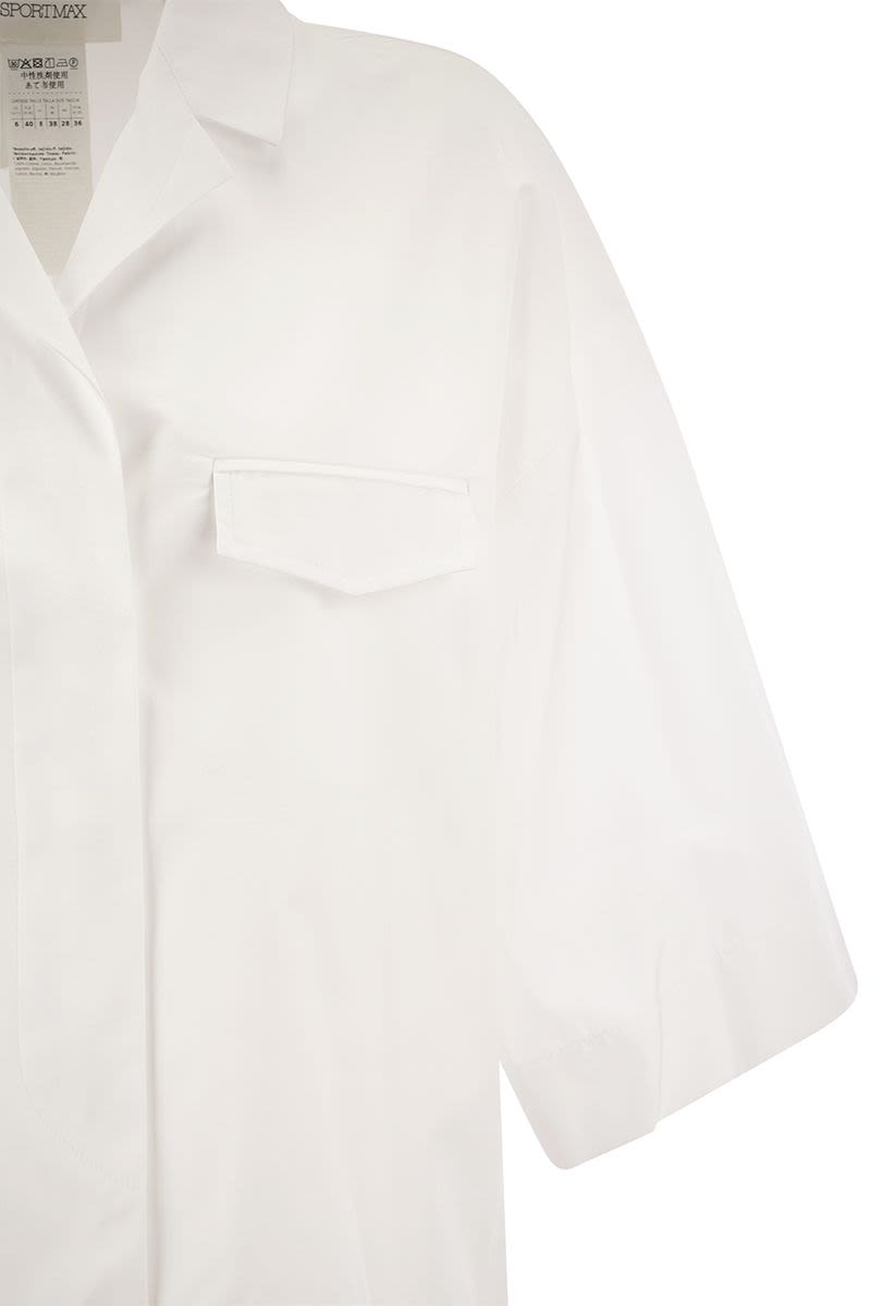 WORDS - Soft cotton poplin shirt - VOGUERINI