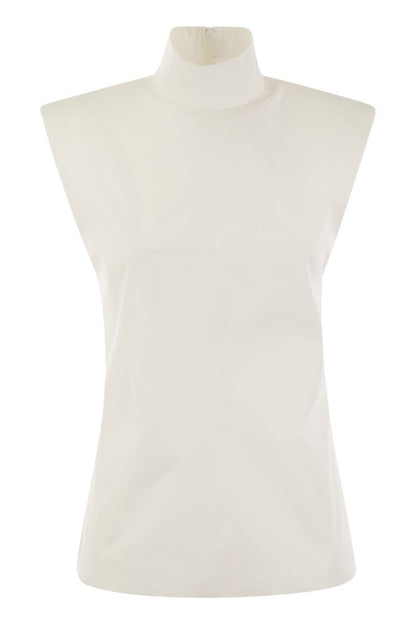 CANNETI - Sleeveless turtleneck top