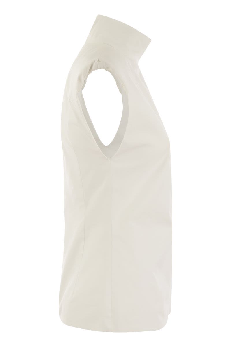 CANNETI - Sleeveless turtleneck top